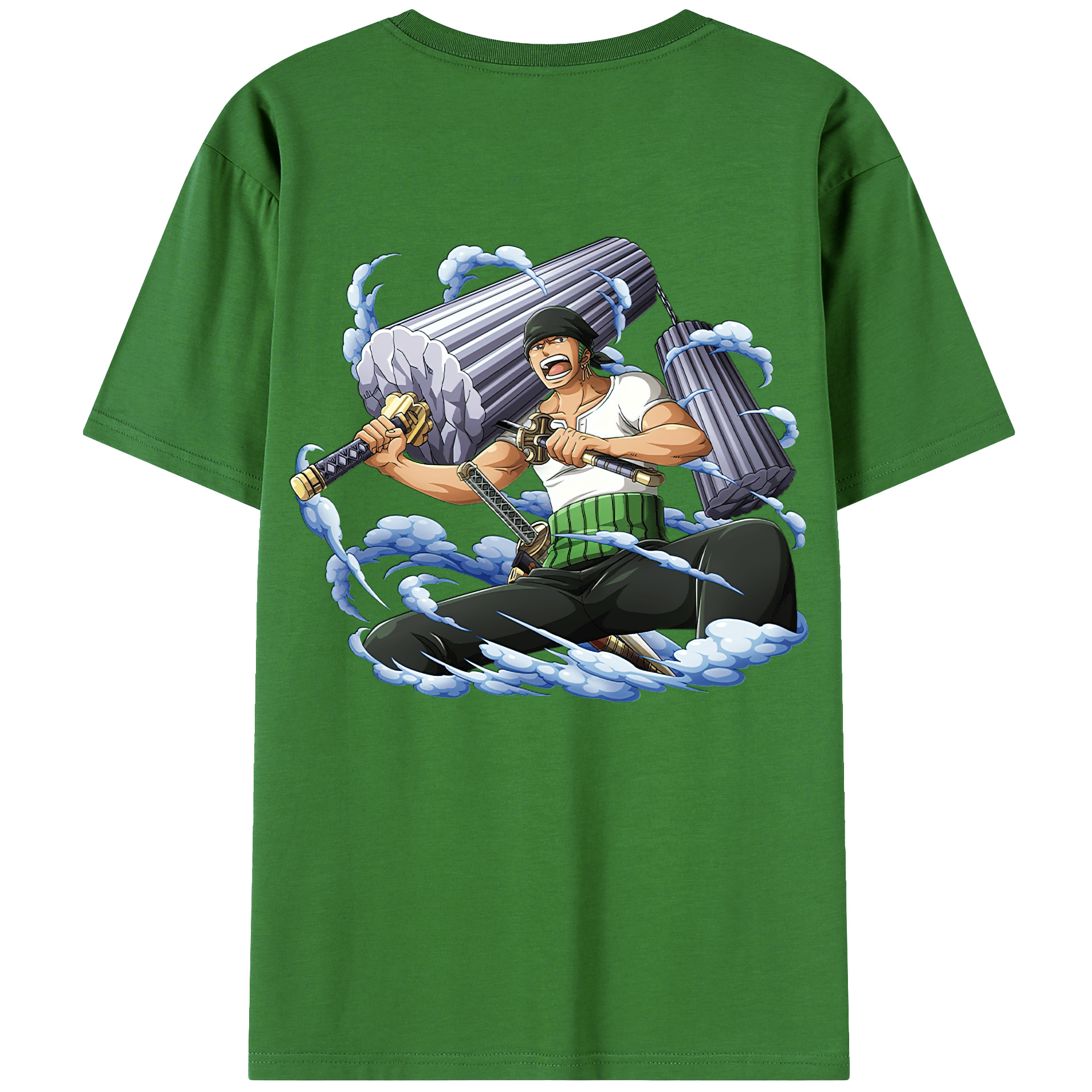 ワンピース ロロノア・ゾロ ONE PIECE Roronoa Zoro レディース半袖Tシャツ(バックプリント)